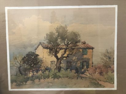 A CATTEAU (XXe)

Cinq aquarelles sur papier...