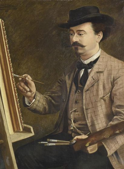 LOVENFOSSE (XIXe siècle)

Le peintre à son...