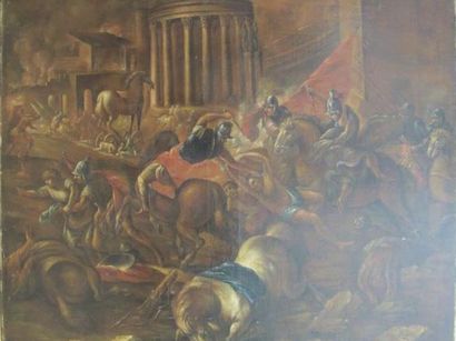 L'enlèvement des Sabines

Huile sur toile

91...