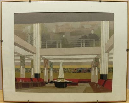École moderne

Salle de restaurant Art Déco

Gouache...