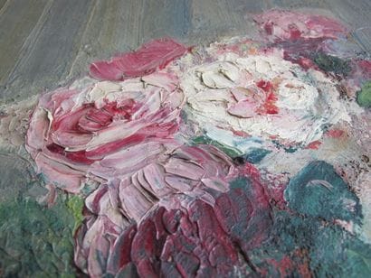 Ecole française XXe siècle 

Bouquet de roses...