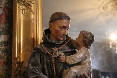 Saint Antoine

En plâtre polychrome. 

Travail...