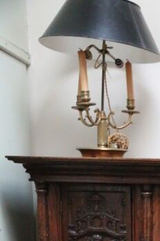 Lampe bouillotte en à trois bras de lumière...