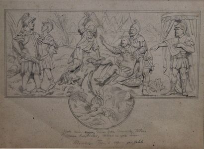 Achille DEVERIA (1800-1857) 

Scène de l'histoire...