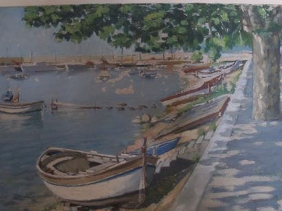 L. BAZIN

Bateau sur les quais

Huile sur...