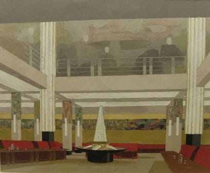 École moderne

Salle de restaurant Art Déco

Gouache...