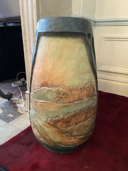 Amphora Austria, vase en grès émaillé à décor...