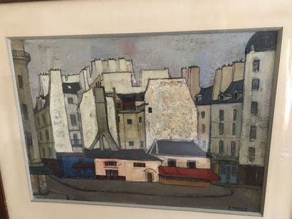 P.Mancié 

Vue de Paris, acrylique sur papier...