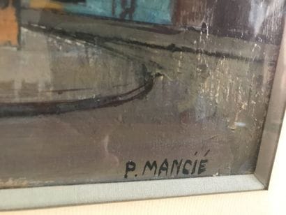 P.Mancié 

Vue de Paris, acrylique sur papier...