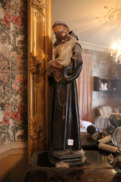 Saint Antoine

En plâtre polychrome. 

Travail...