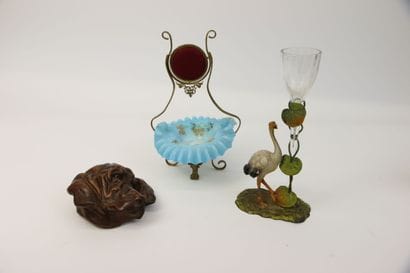 Porte-montre vide-poche en laiton doré, feutrine...