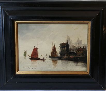 C. KUSNER (XXe siècle)

Marines

Paire d'huile...