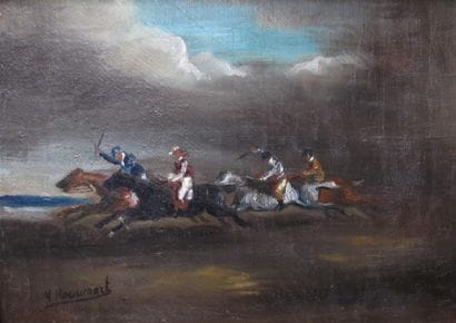 HOUWAERT (XXe siècle)

Course de chevaux

Huile...