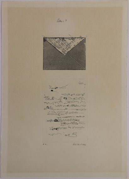Éric LACHENS (1945-1989)

Lettre à P.

Eau-forte...