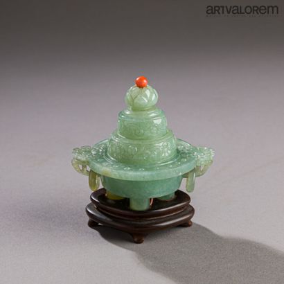 CHINE, XIXème siècle. 

Petit brûle-parfum...