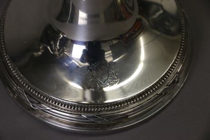 
Paire de candélabres en argent 925°/°° à...