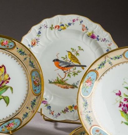 MEISSEN

Assiette en porcelaine à bord mouvementé...