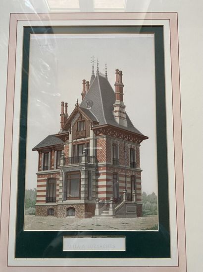 Two framed color plates 