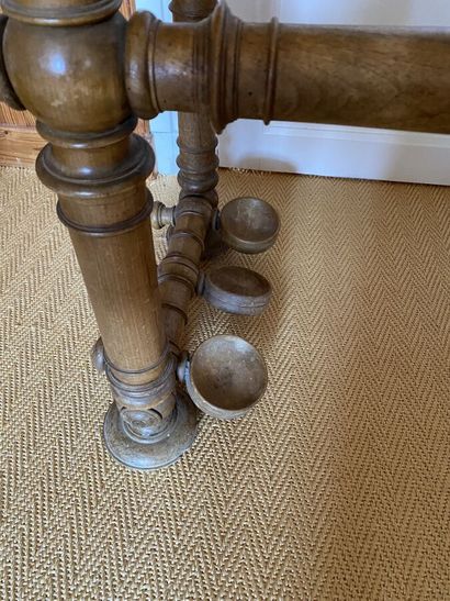 Bamboo style wood wall coat rack. 
215 x...