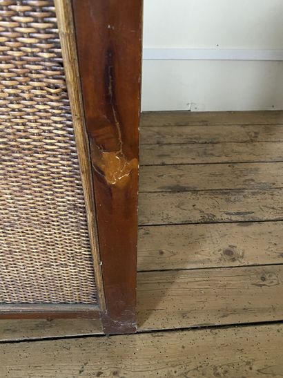 Wooden armchair, entirely furnished with...