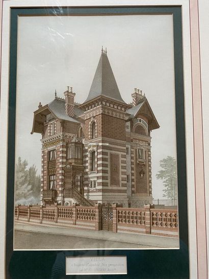 Two framed color plates 