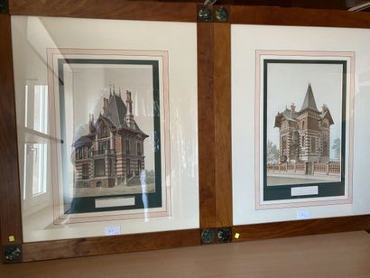 Two framed color plates 