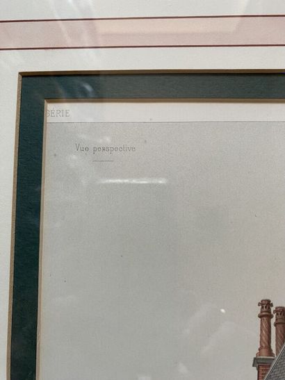 Two framed color plates 