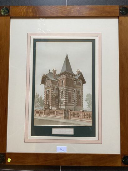 Two framed color plates 
