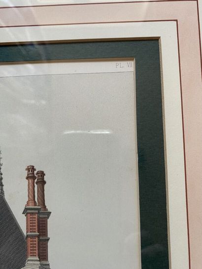 Two framed color plates 