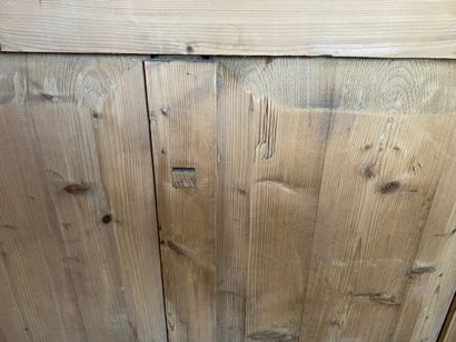 Pitchwood chest of drawers, opens with five...