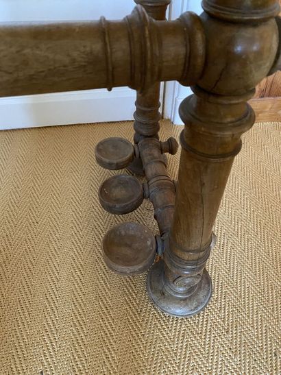 Bamboo style wood wall coat rack. 
215 x...