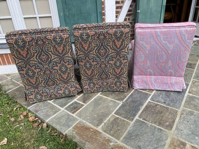 Suite of 4 armchairs, one with different...