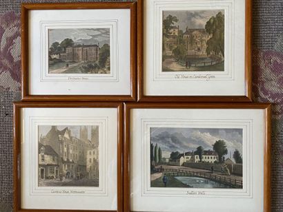 Suite of four color reproductions:
 