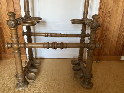 Bamboo style wood wall coat rack. 
215 x...