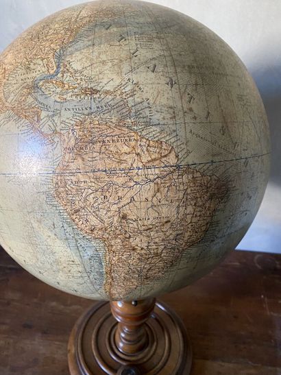 World map. Durchgesehen von HENRY LANGE....