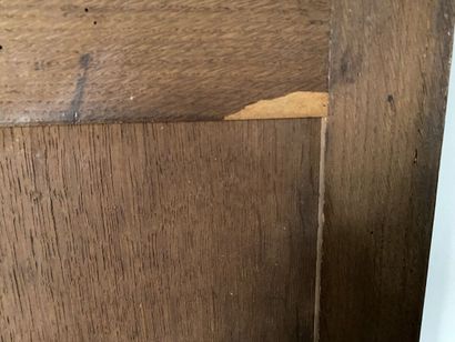 Mahogany and mahogany veneer chest of drawers,...