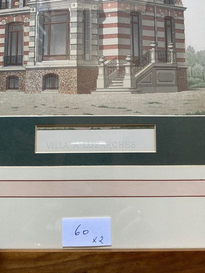 Two framed color plates 