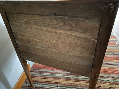 Sloping desk in natural wood, inlaid with...