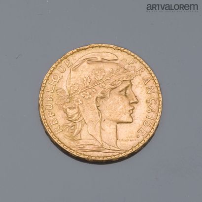 FRANCE
20 francs gold with rooster
Year ...