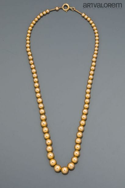 Necklace in yellow gold 750°/°° called 