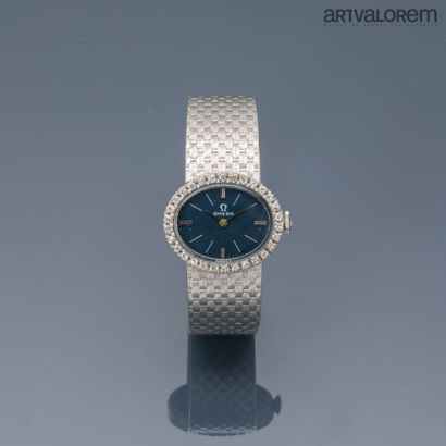 OMEGA
Ladies' wristwatch in 750°/°° white...