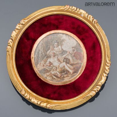 French school of the 19th century
Round miniature...