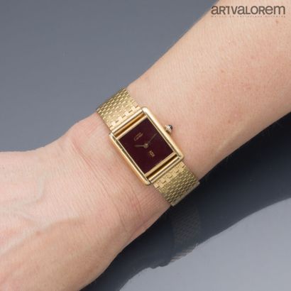 CARTIER Tank model
Case in 925°/°° vermeil,...