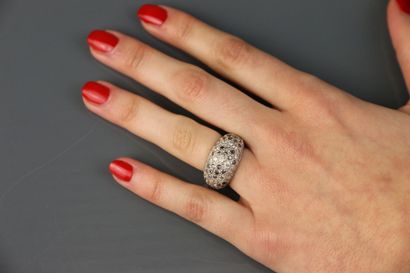 CARTIER
Ring in 750°/°° white gold, 