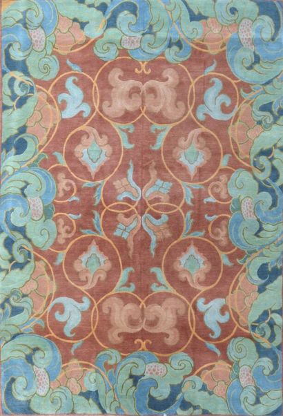 Original tapis moderne contemporain XXème...