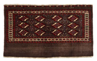 Tapis de selle YOMOUD (Asie Centrale), début...
