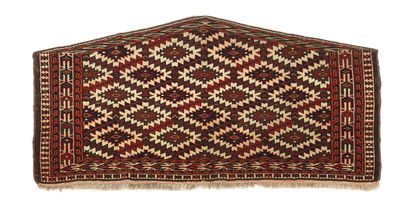 Tapis de selle YOMOUD ASMALYK (Asie Centrale),...