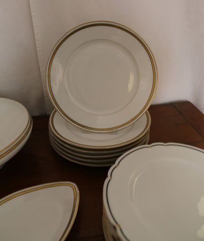 MANNETTE - Limoges porcelain dinner service...