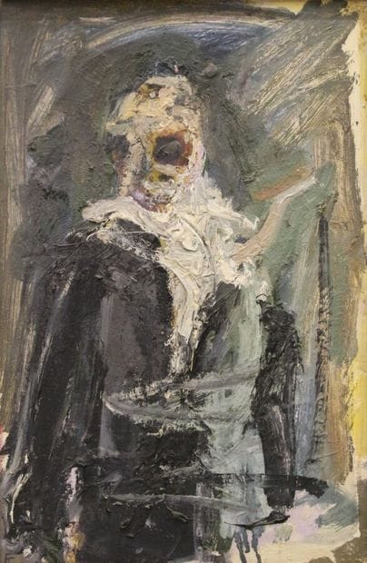 MODERN SCHOOL,
Man screaming, 
Oil on canvas,
49.5...