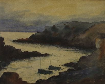 Robert LALOUE (1884-1929)
Rocky coast at...